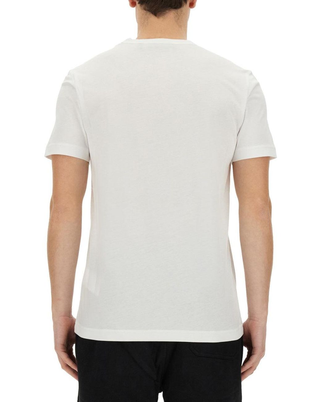 Belstaff White Tshirt Con Patch Logo for men