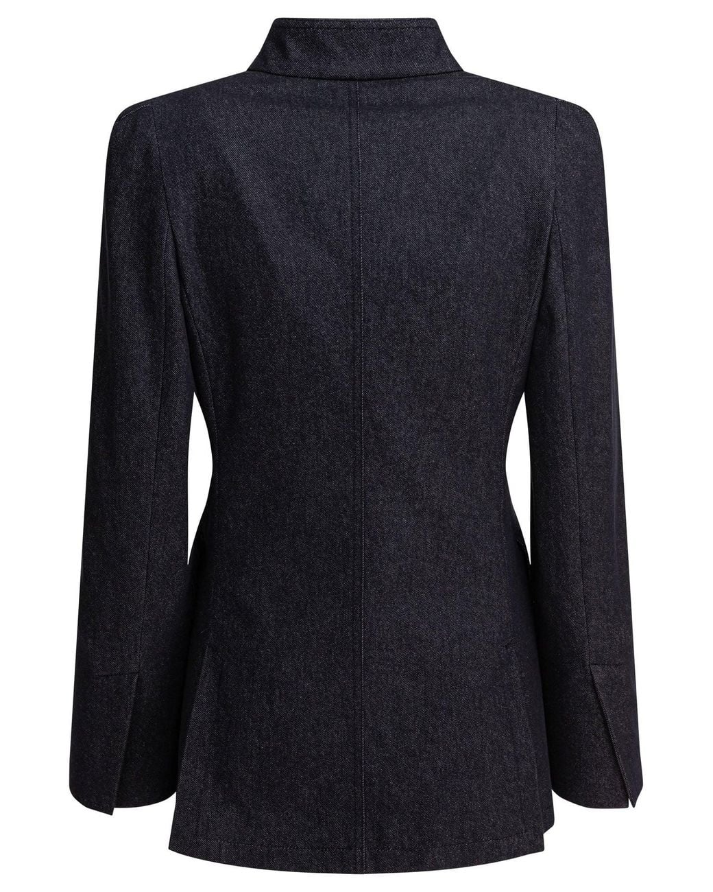 Max Mara Black Denim-Effect Blazer
