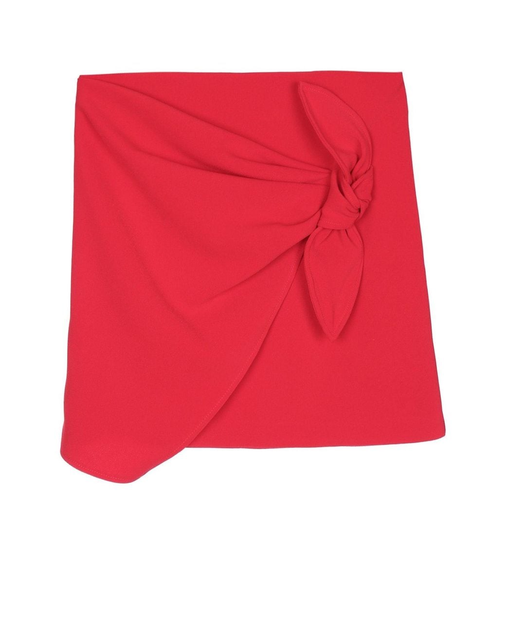 Elisabetta Franchi Red Gonna Corta Fiocco