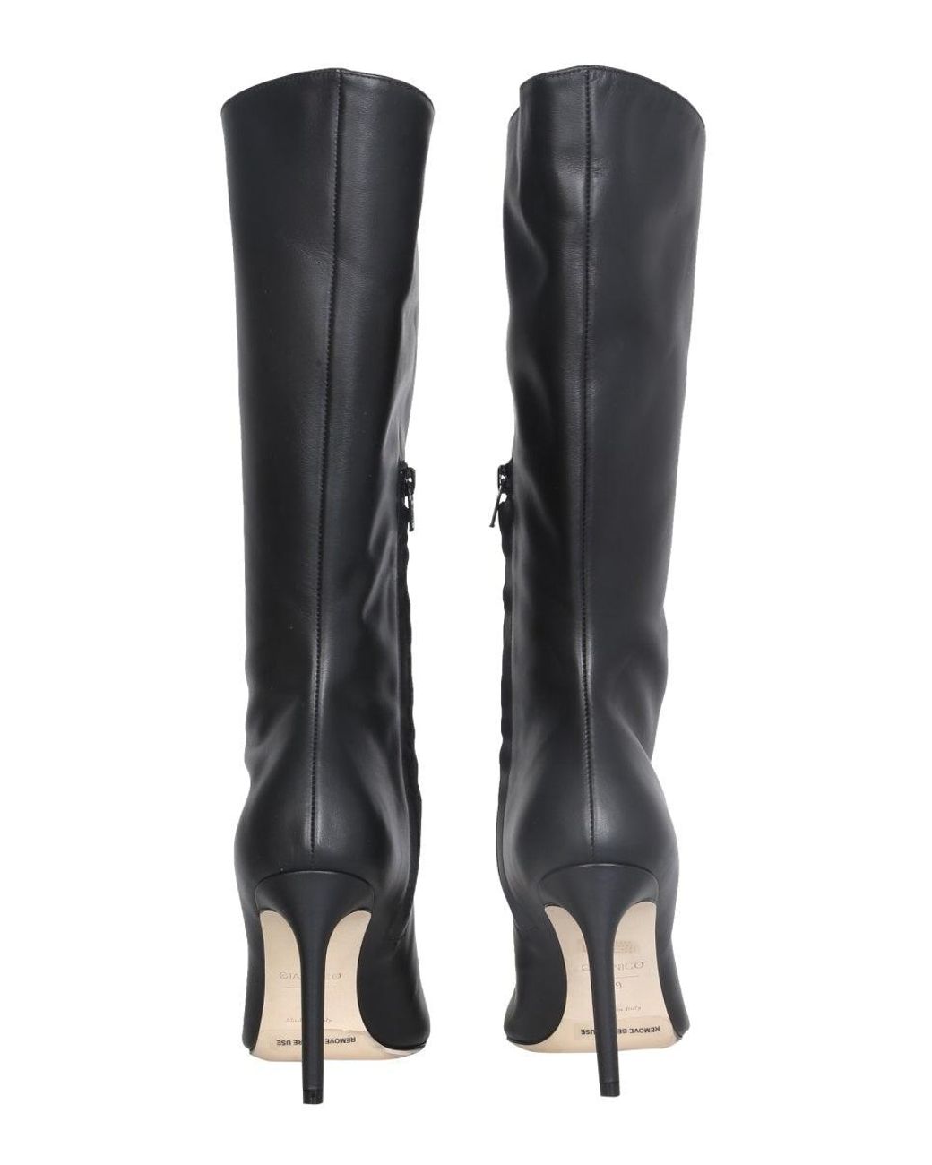 Giannico Black Victoria Boots