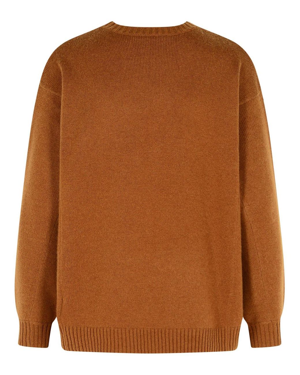 Max Mara Wool En Cashmere Lear Sweater in het Brown