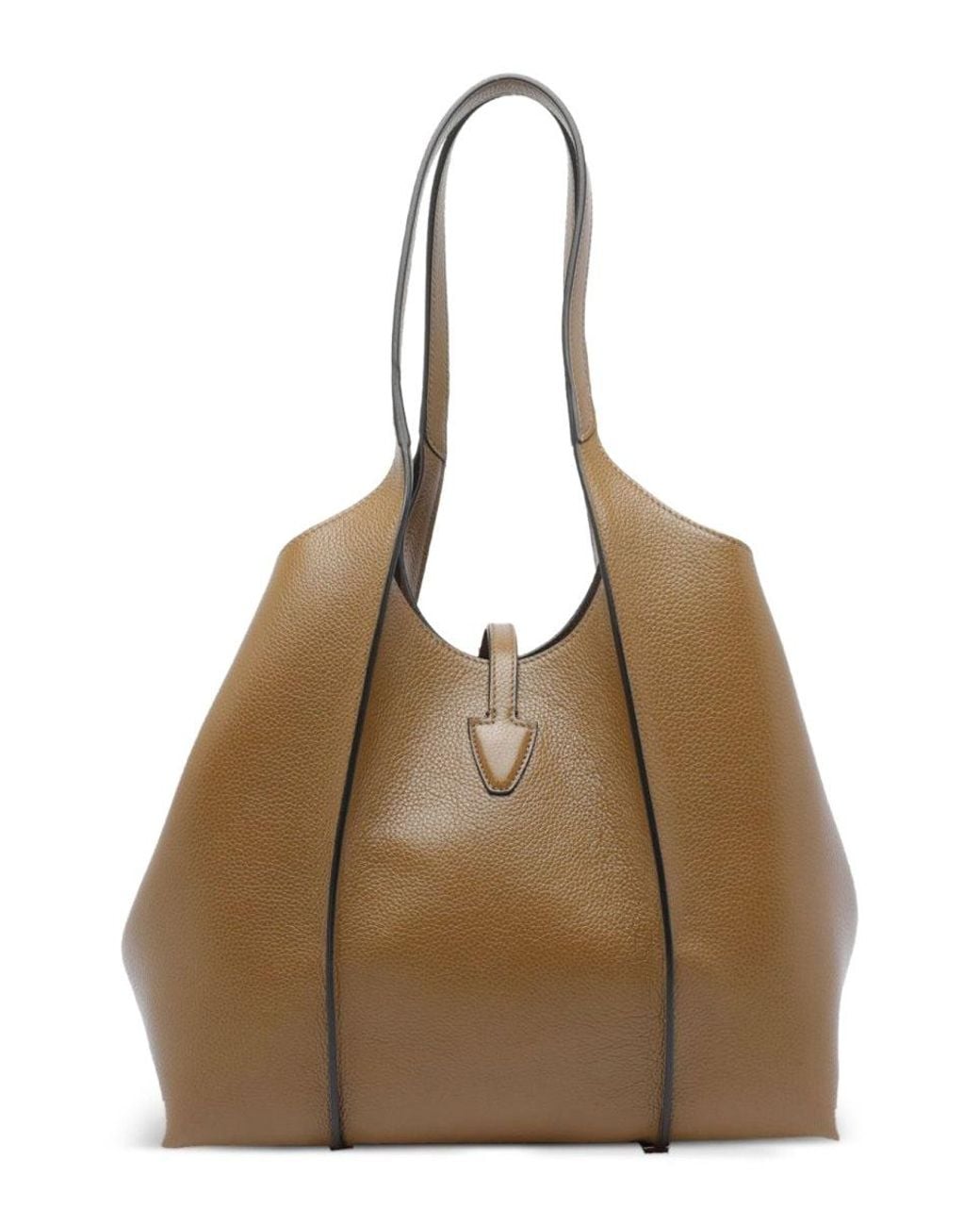 Tod's Brown T Timeless Shopping Bag