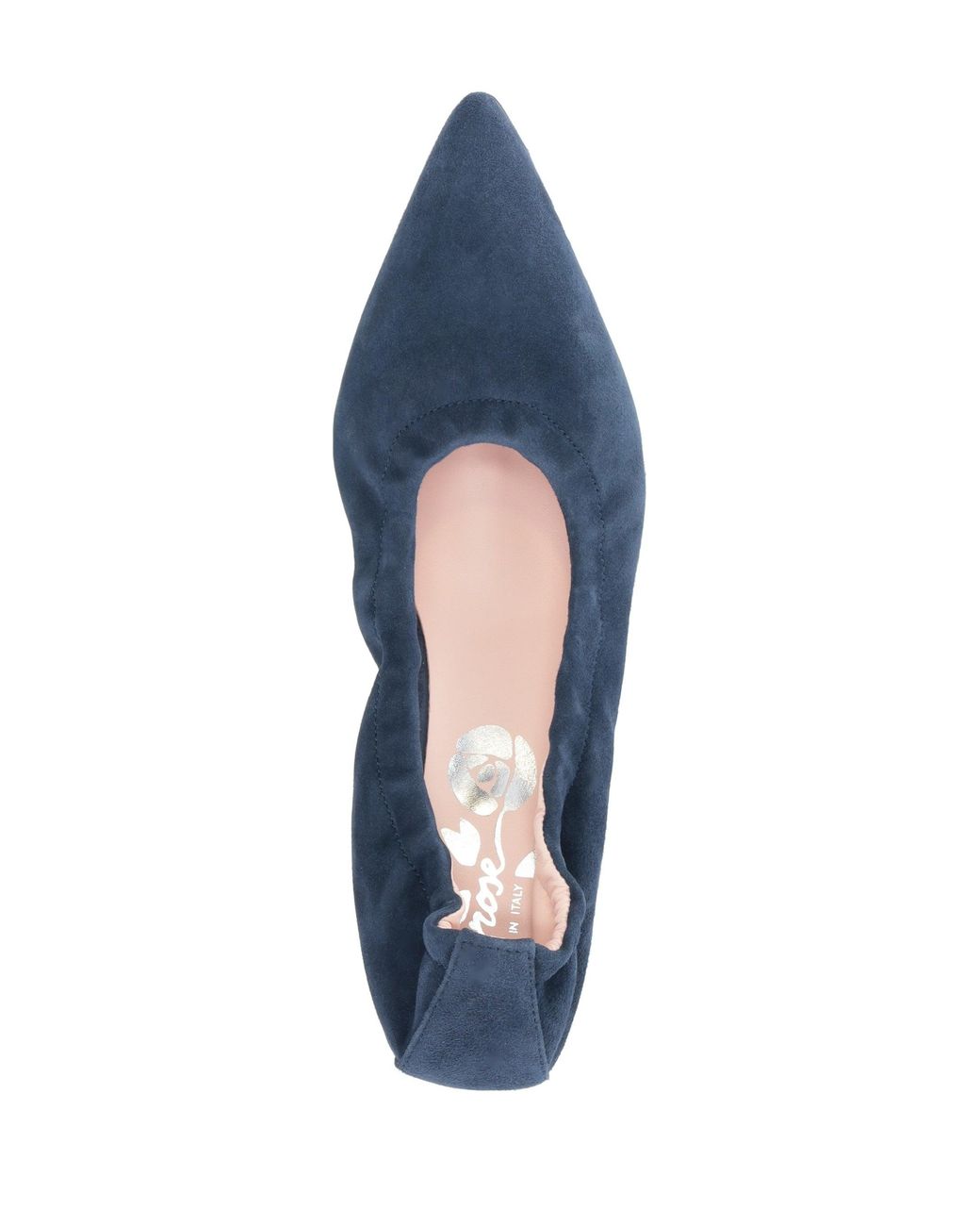 LA ROSE Blue Decollete' Elast Camoscio