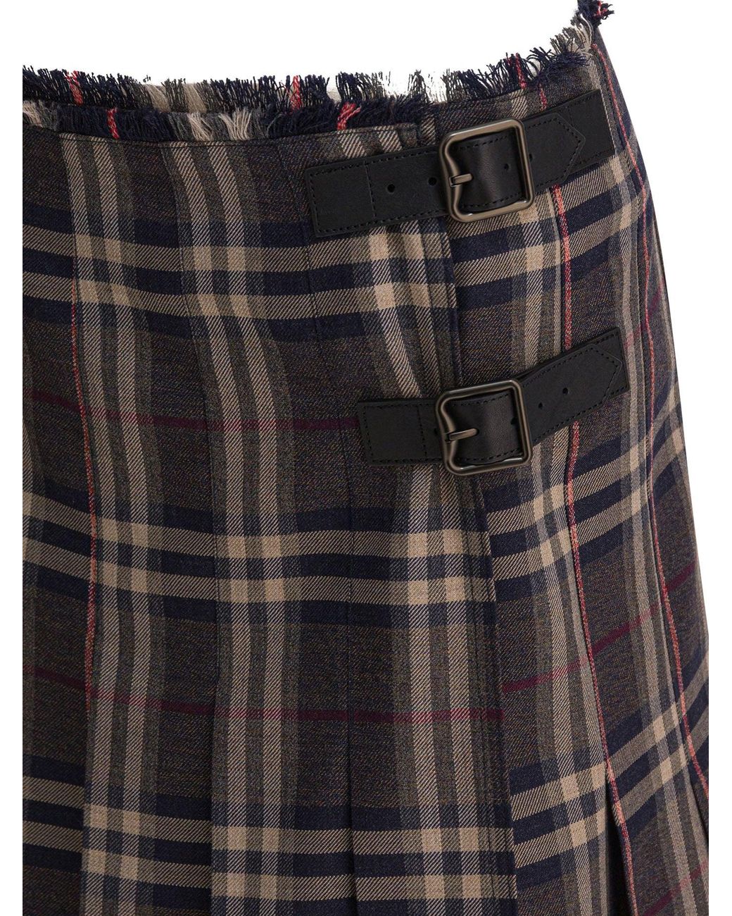 Burberry "check" Wollen Mini-kilt in het Black