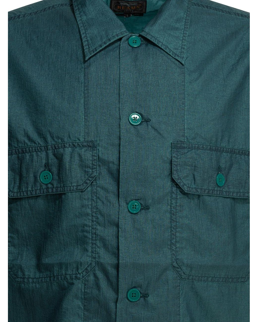 Beams Plus Green "Mil Sht" Casual Shirt