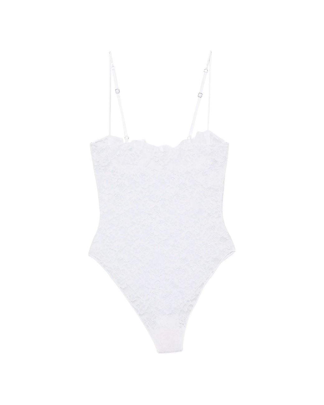 Oseree White Bridal O Lover Balconette Maillot
