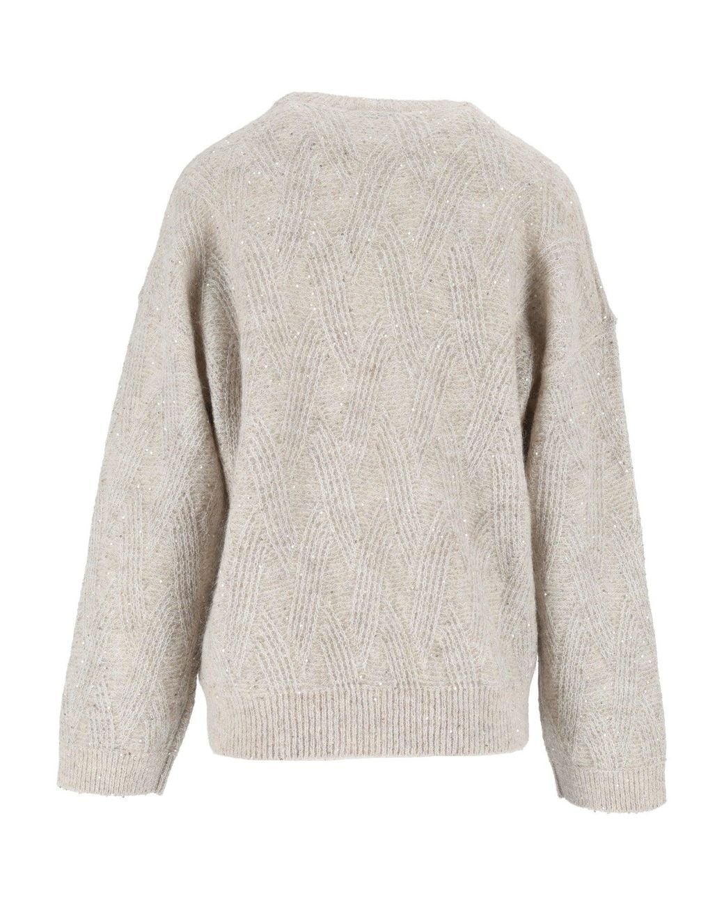 Peserico White Strickpullover