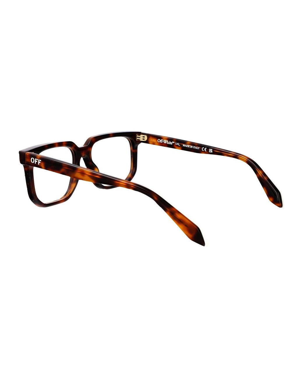 Off-White c/o Virgil Abloh Brown Shiny Havana Acetate Glasses