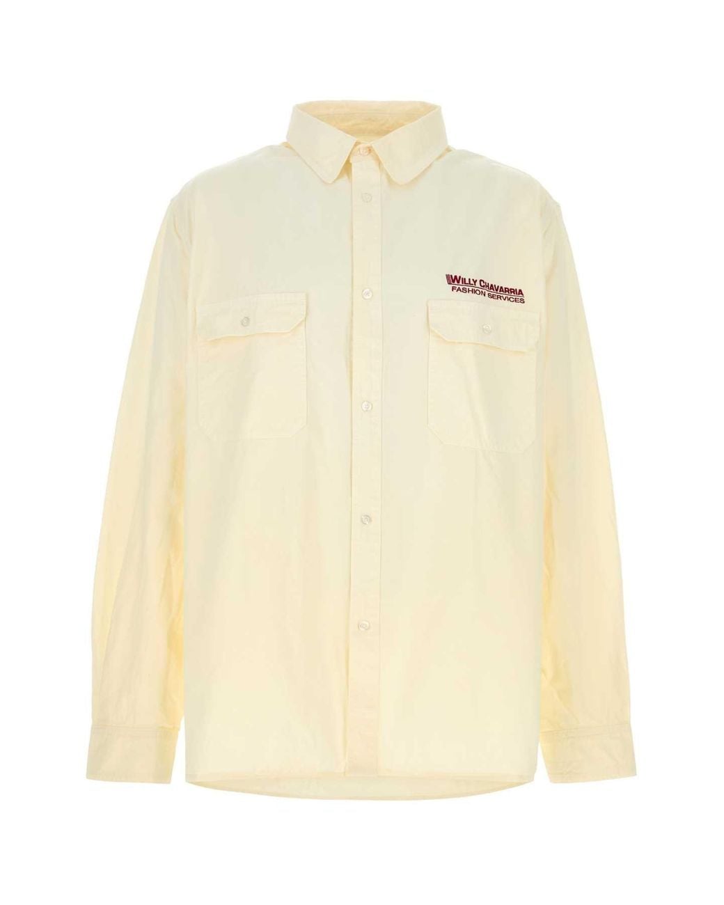 Willy Chavarria Natural Corcoran Ls Shirt for men