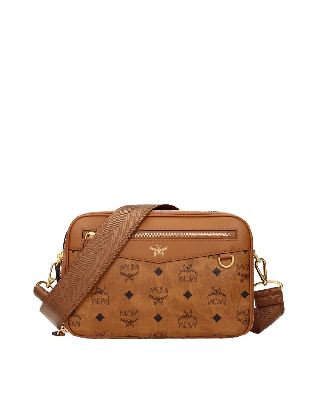MCM Brown Crossbody Bag/Cognac Fabric