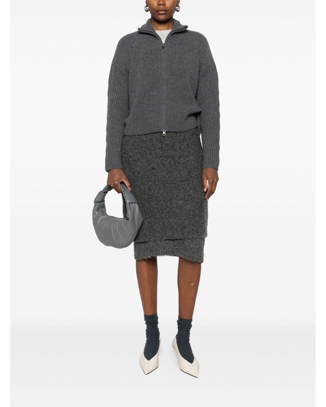 Lisa Yang Gray Sadie Cashmere Cardigan