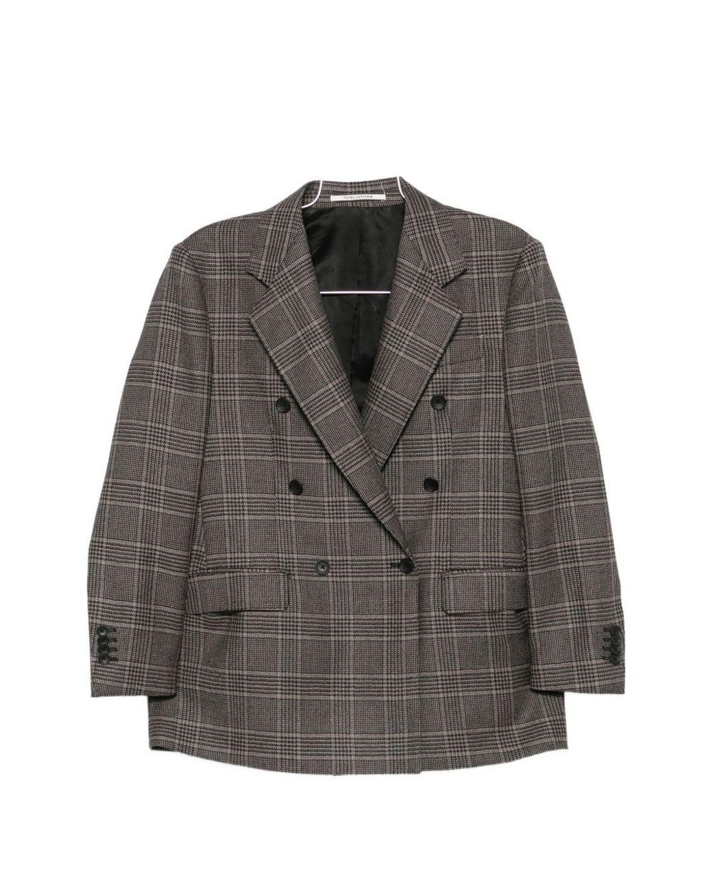 Tagliatore Gray Wool Double-Breasted Jacket