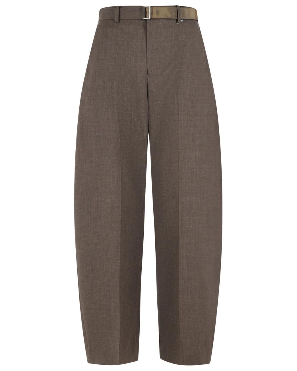 Sacai Brown Wool Trousers