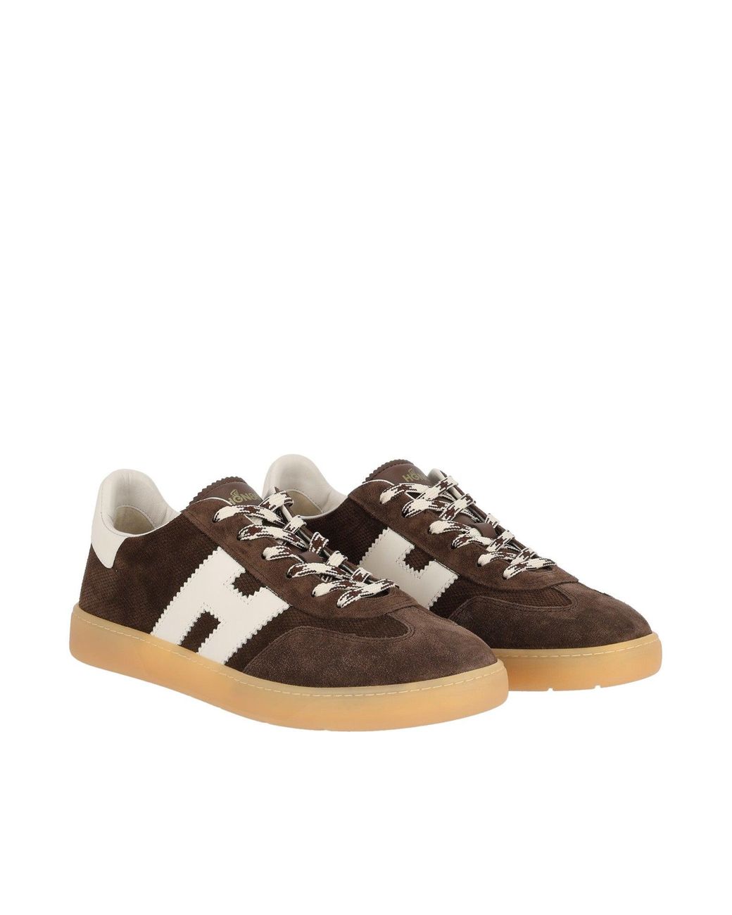 Hogan Brown Suede Cool Low-Top Sneakers