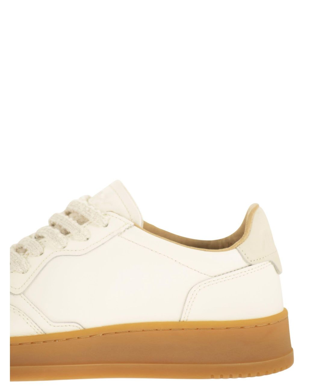 Autry Medalist Niedrige Ledersneaker mit Gummisohle in Natural für Herren