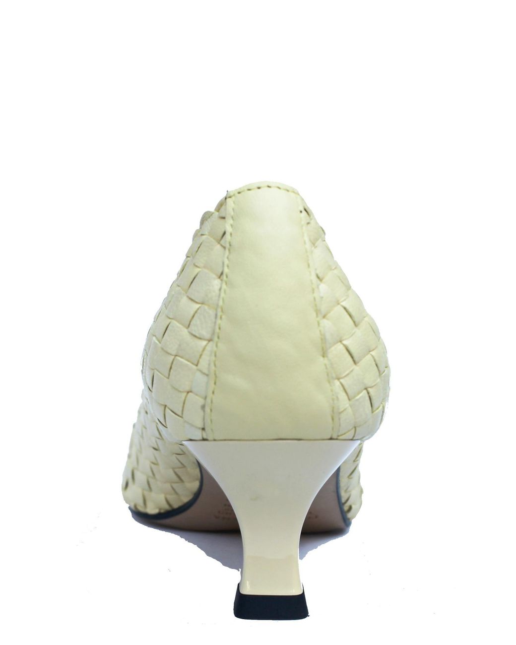 LA ROSE Metallic Carol Wooden Pumps