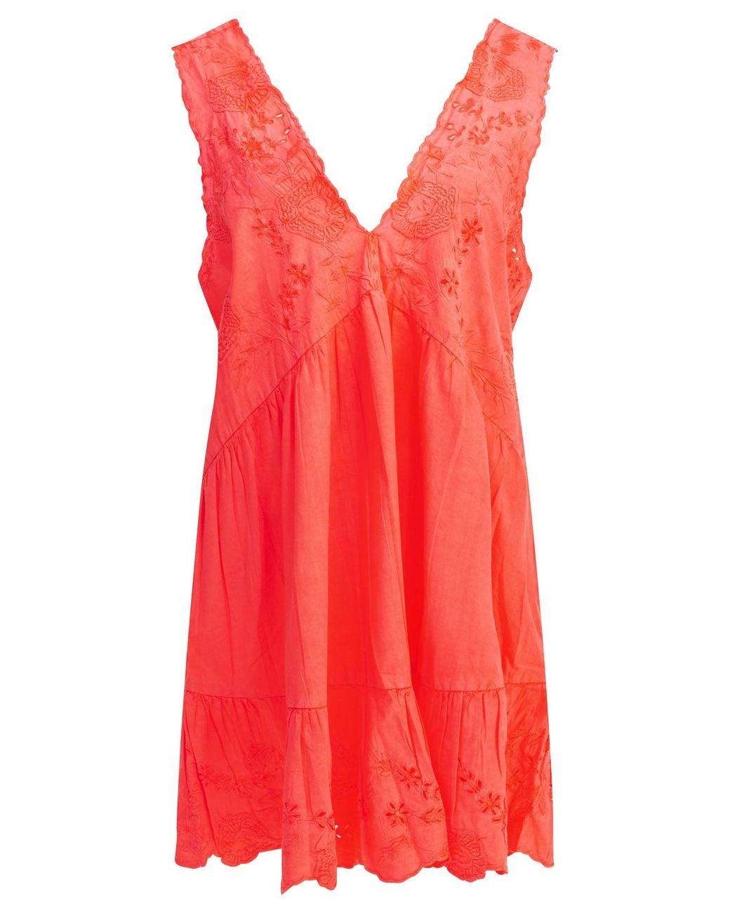 Juliet Dunn Red Short A-Line Dress