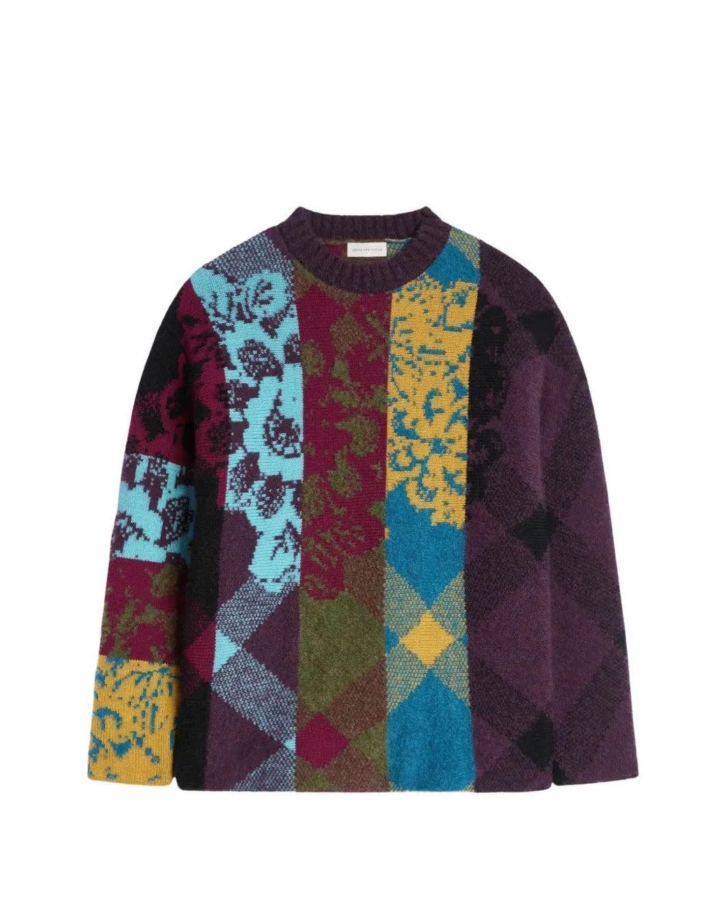 Dries Van Noten Blue Matadi 4740 M.K.Sweater Pur