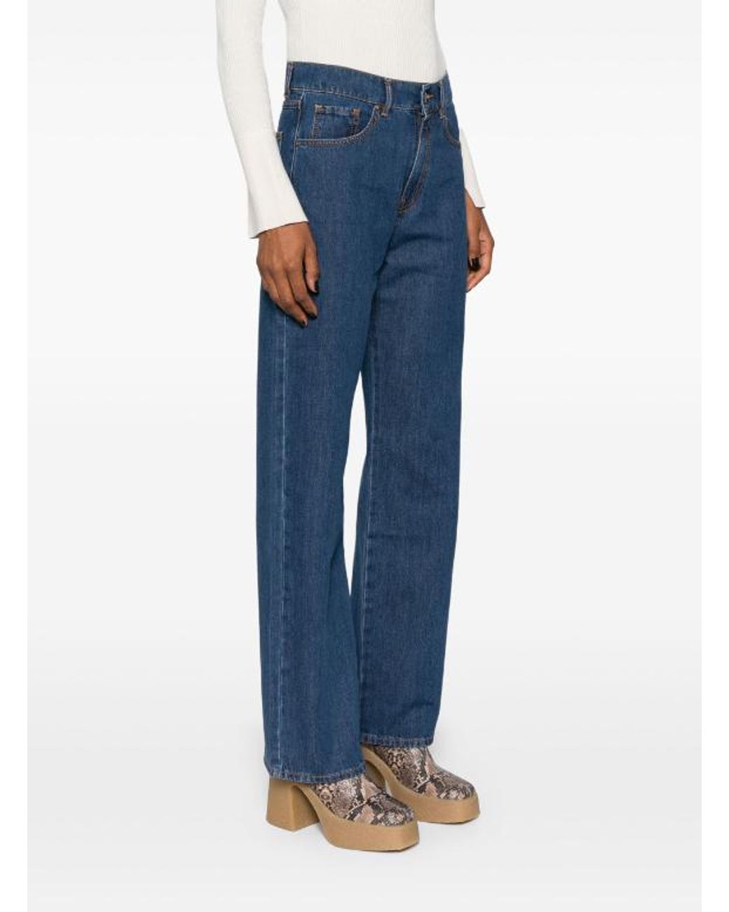 P.A.R.O.S.H. Blue Pantalone