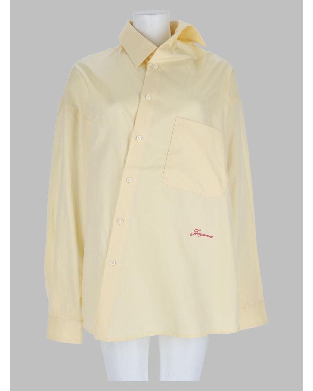 Jacquemus Natural Cropped Cotton Shirt
