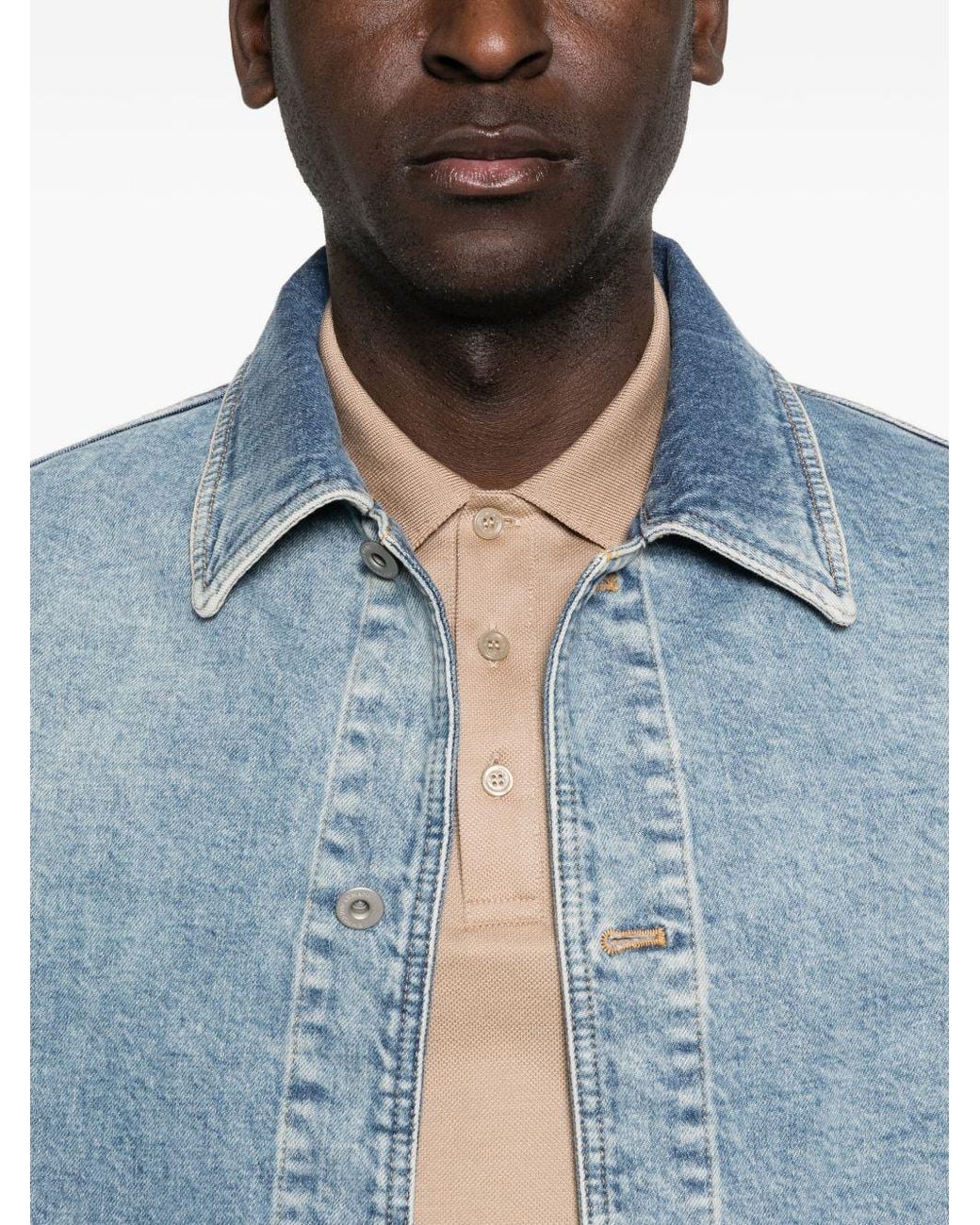Emporio Armani Blue Denim Jacket for men