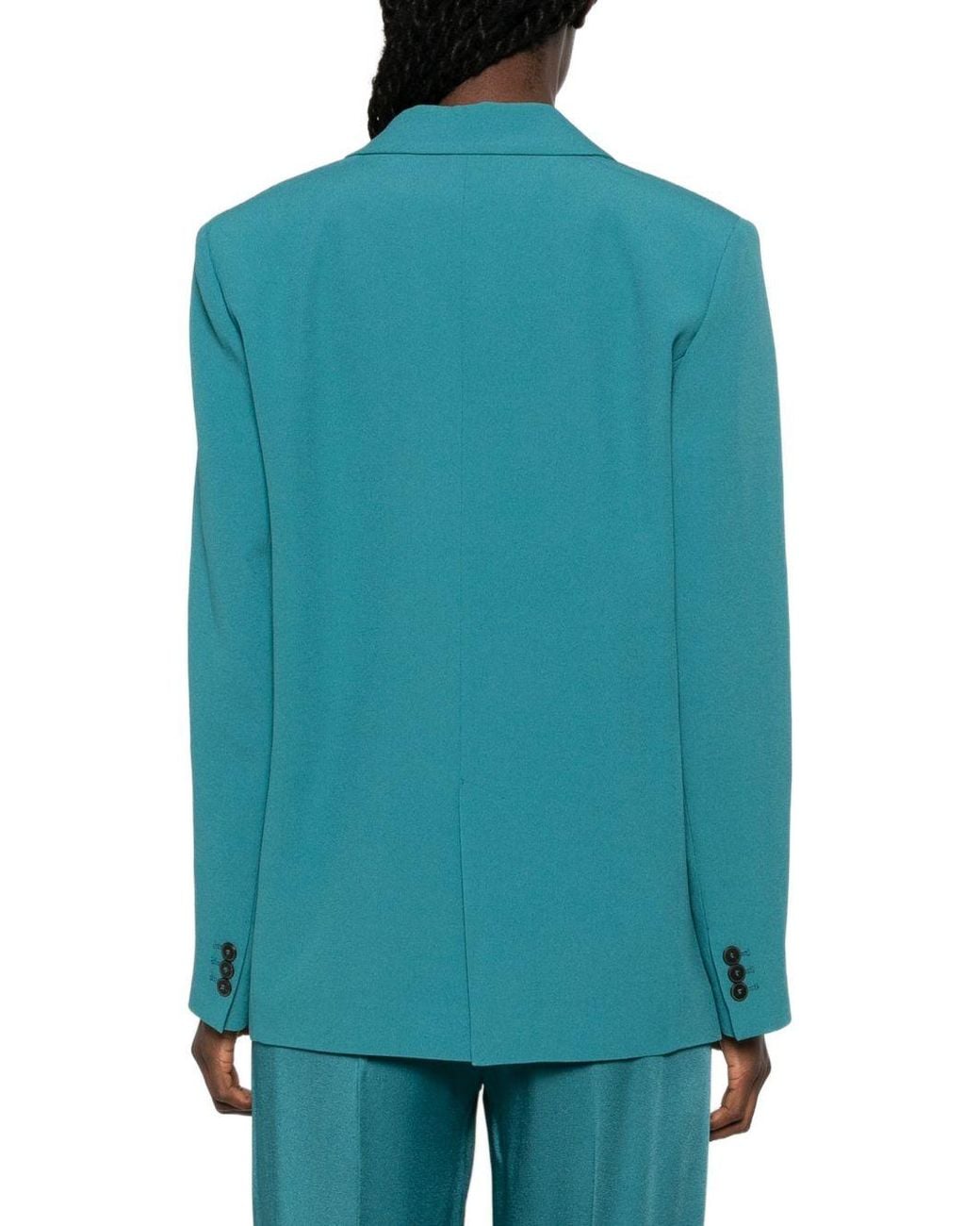 Forte_forte Blue Single-Breasted Blazer Jacket