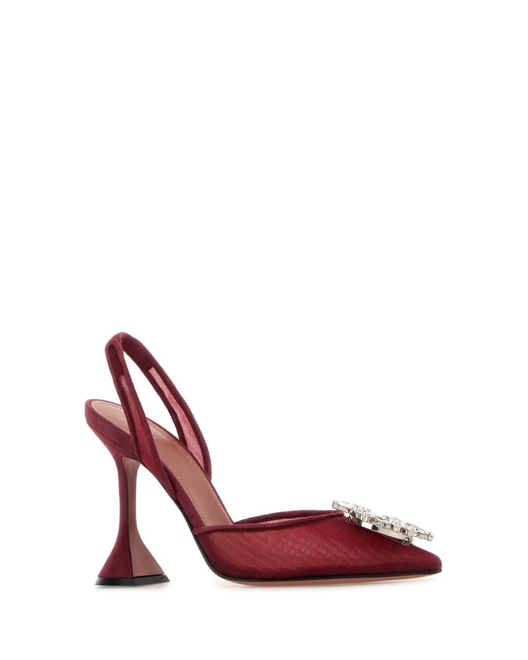 AMINA MUADDI Red Slingback Heels