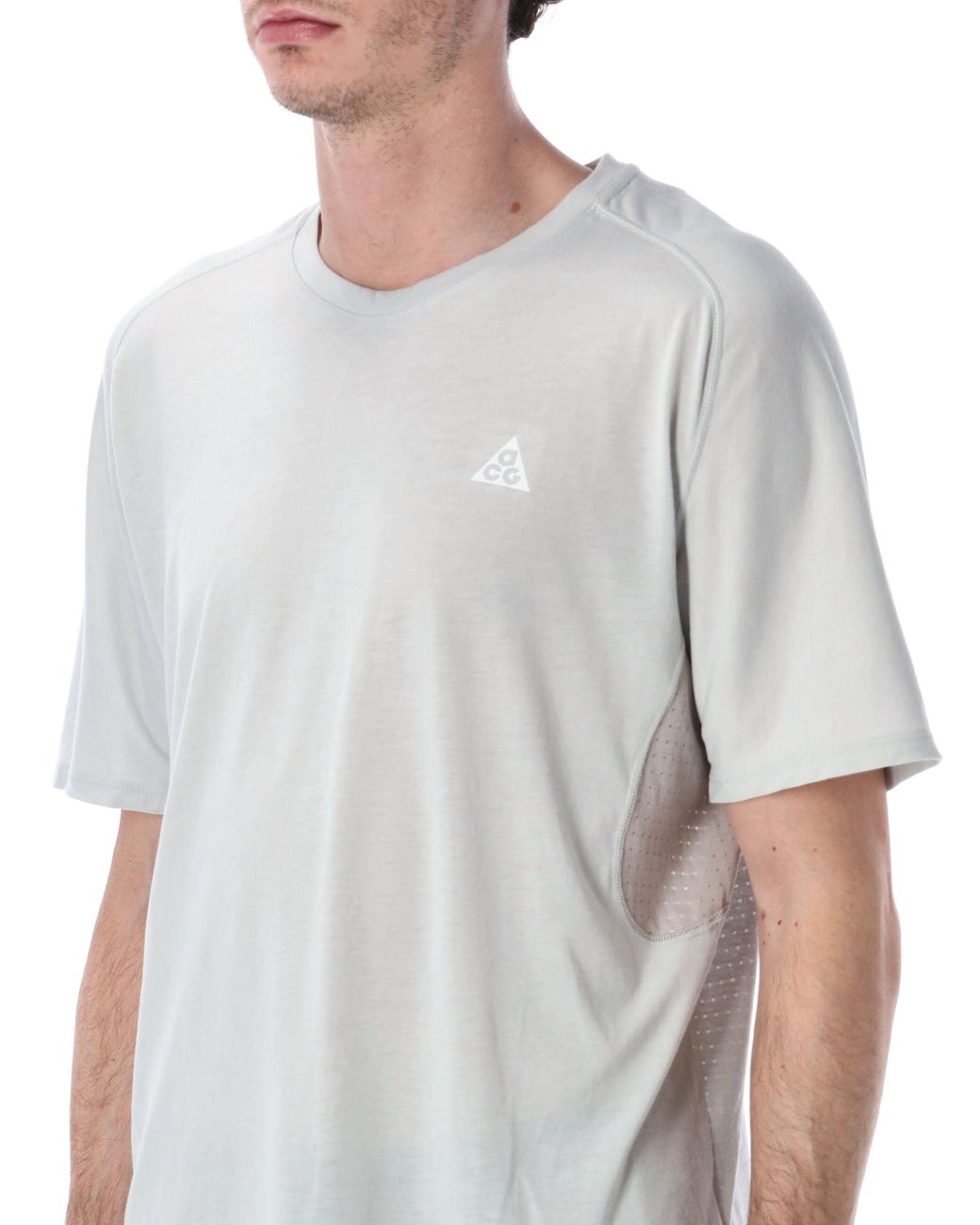 Nike Gray Acg Solar Chase Trail Running T-Shirt for men