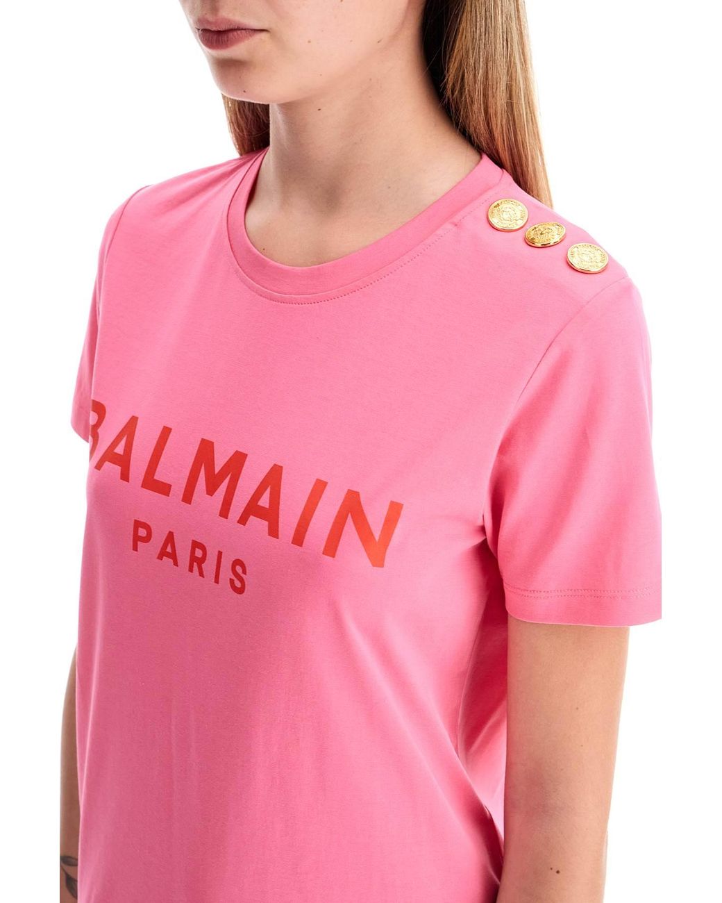 Tシャツ・カットソー BALMAIN Women Tunic Tops BF1EE020BB02OHV PINK BALMAIN Women Tunic Tops BF1EE020BB02OHV PINK (BALMAIN/T
