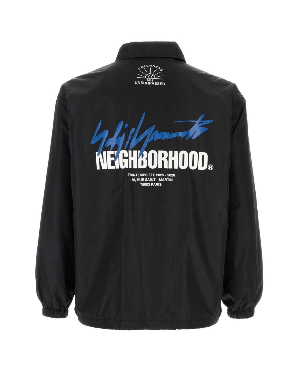 Yohji Yamamoto Black Nylon X Neighborhood Windbreaker for men