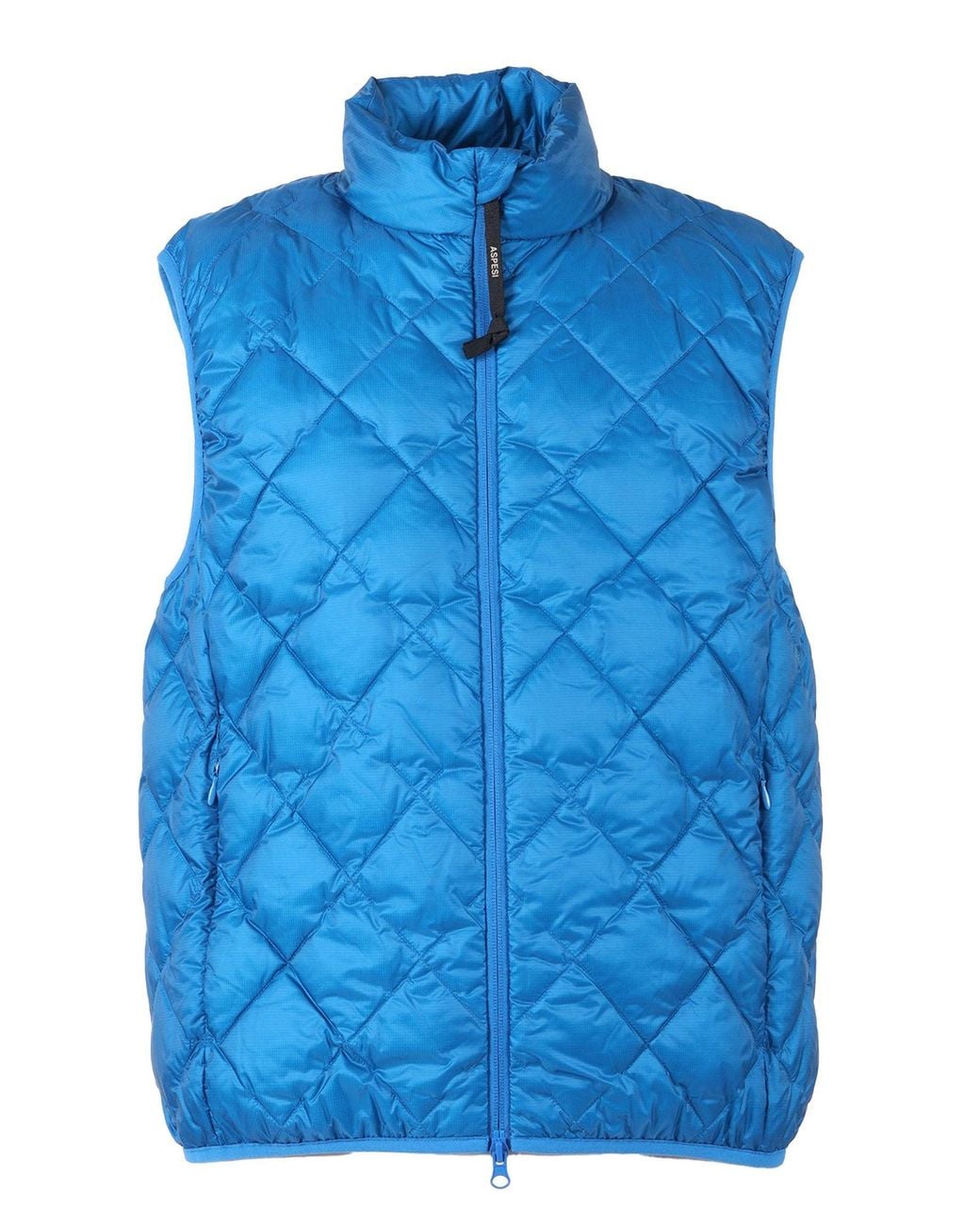 Aspesi Blue Minimalist Vest for men