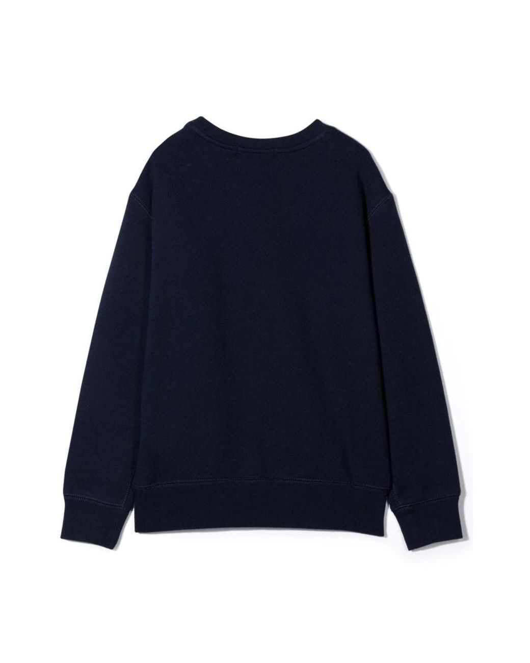 Polo Ralph Lauren Blue Seasonal Fleece-Ls Cn-Tops-Knit