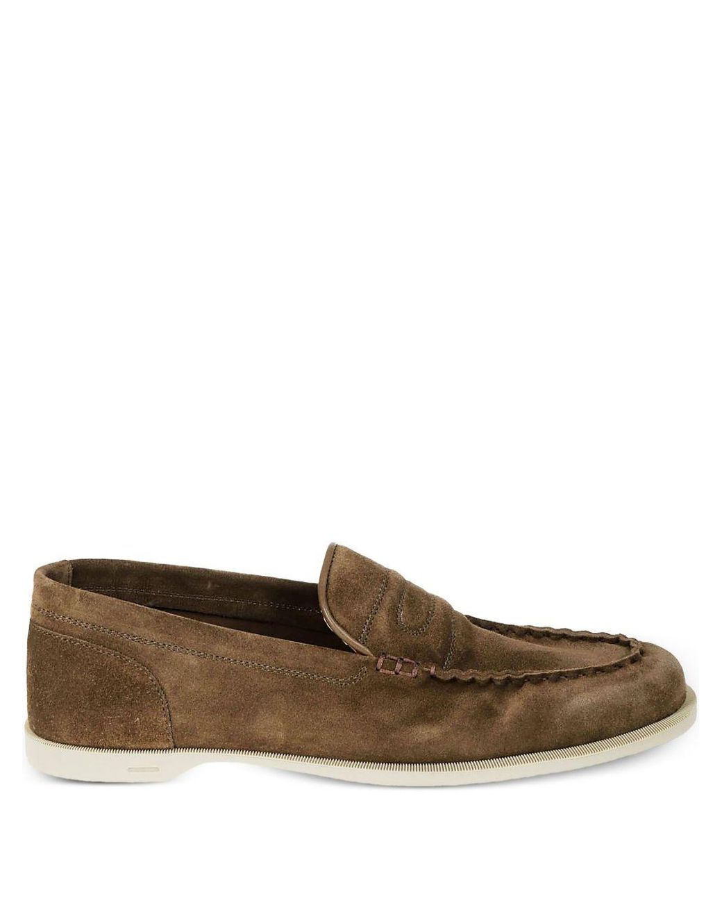 John Lobb Brown Pace Wildleder-Loafer