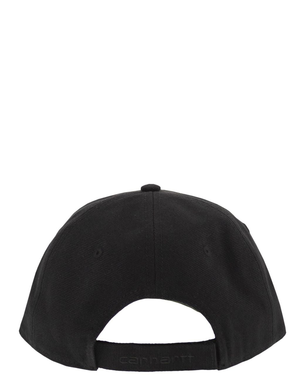 Carhartt Black Cap With Visor And Logo