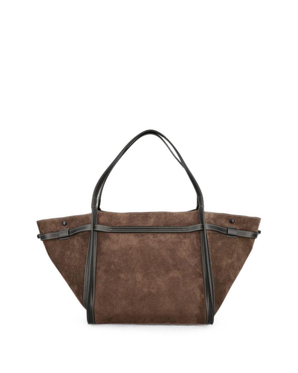 Tod's Brown T Timeless Medium Leather Tote Bag