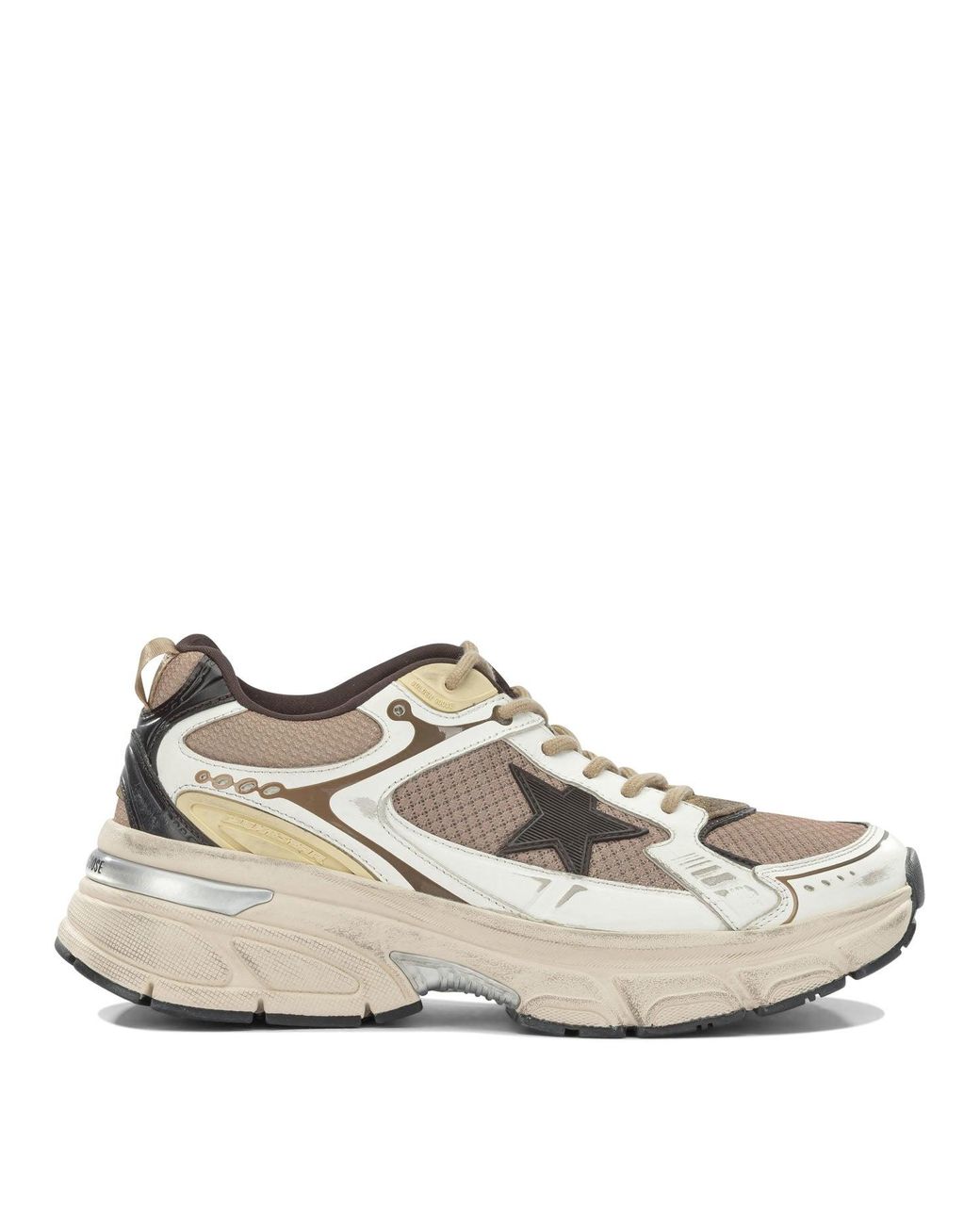 Golden Goose Deluxe Brand White Lightstar Low-Top Sneakers