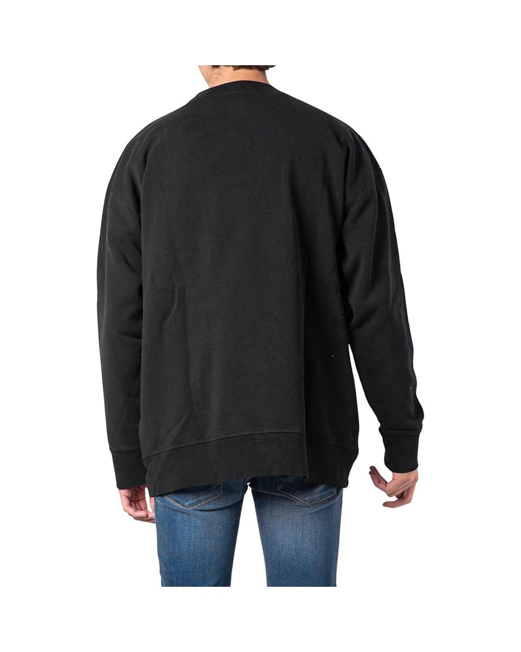 Sudadera de logotipo de algodón DSquared² de hombre de color Black