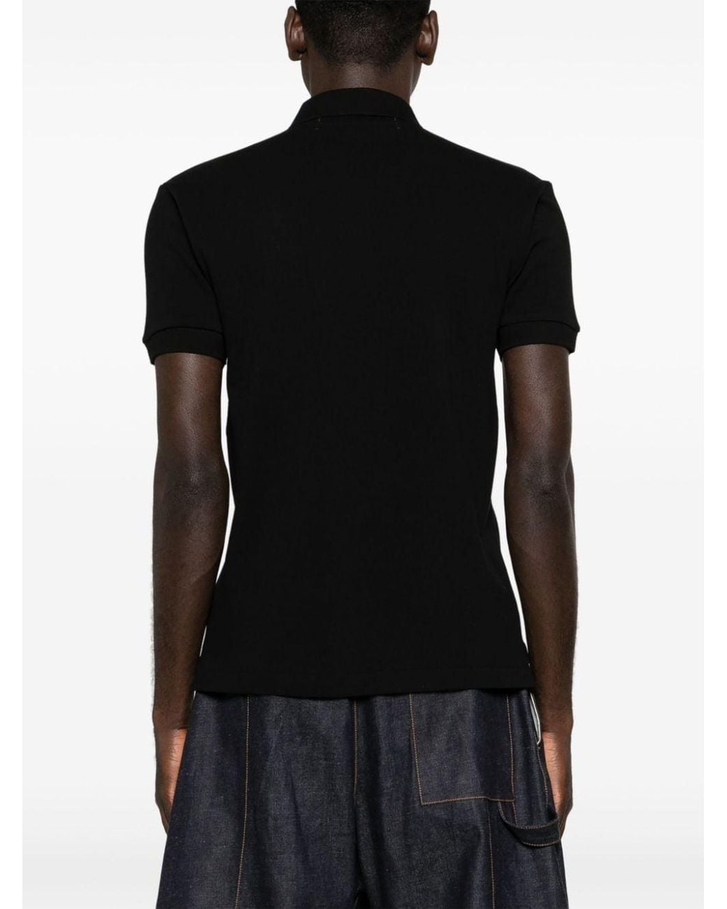 Comme des Garçons Black Comme Des Garcons Logo Cotton Polo Shirt
