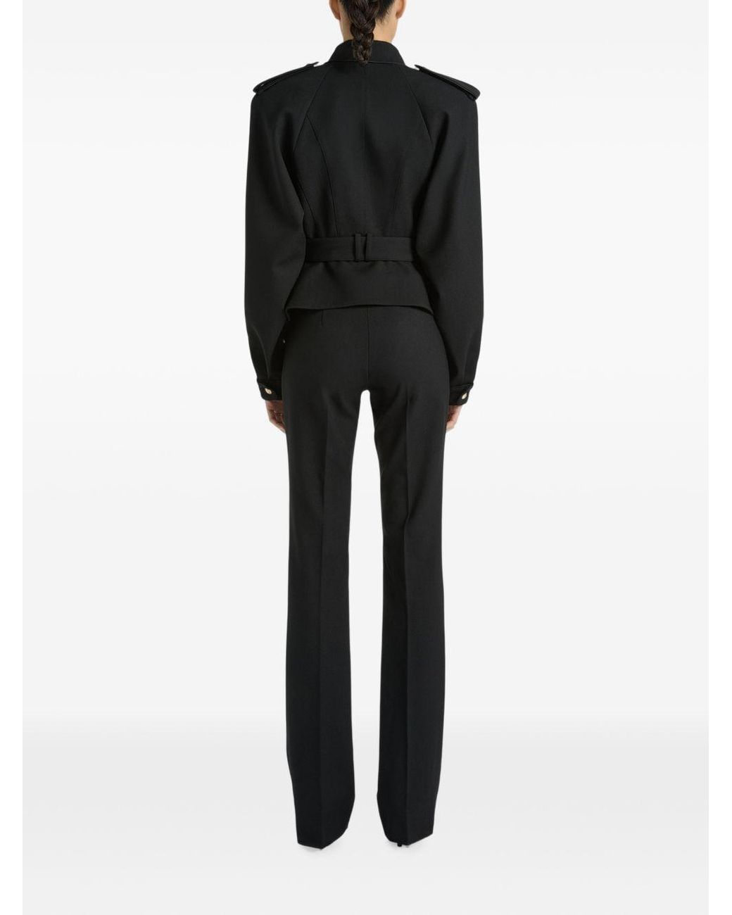Balmain Black Wool Trousers