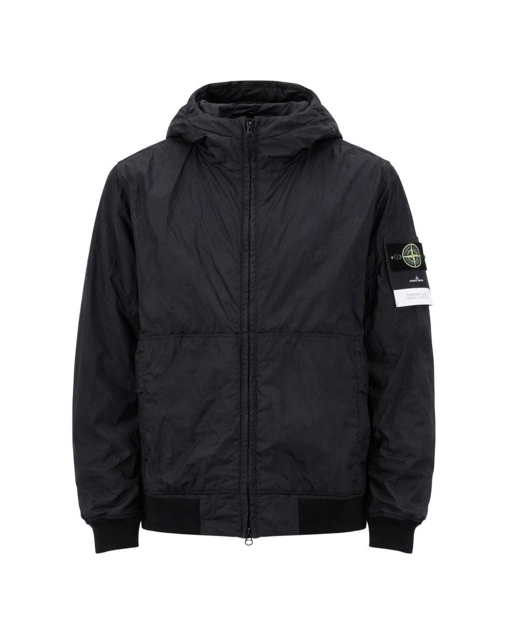 Stone Island Black Jackets for men