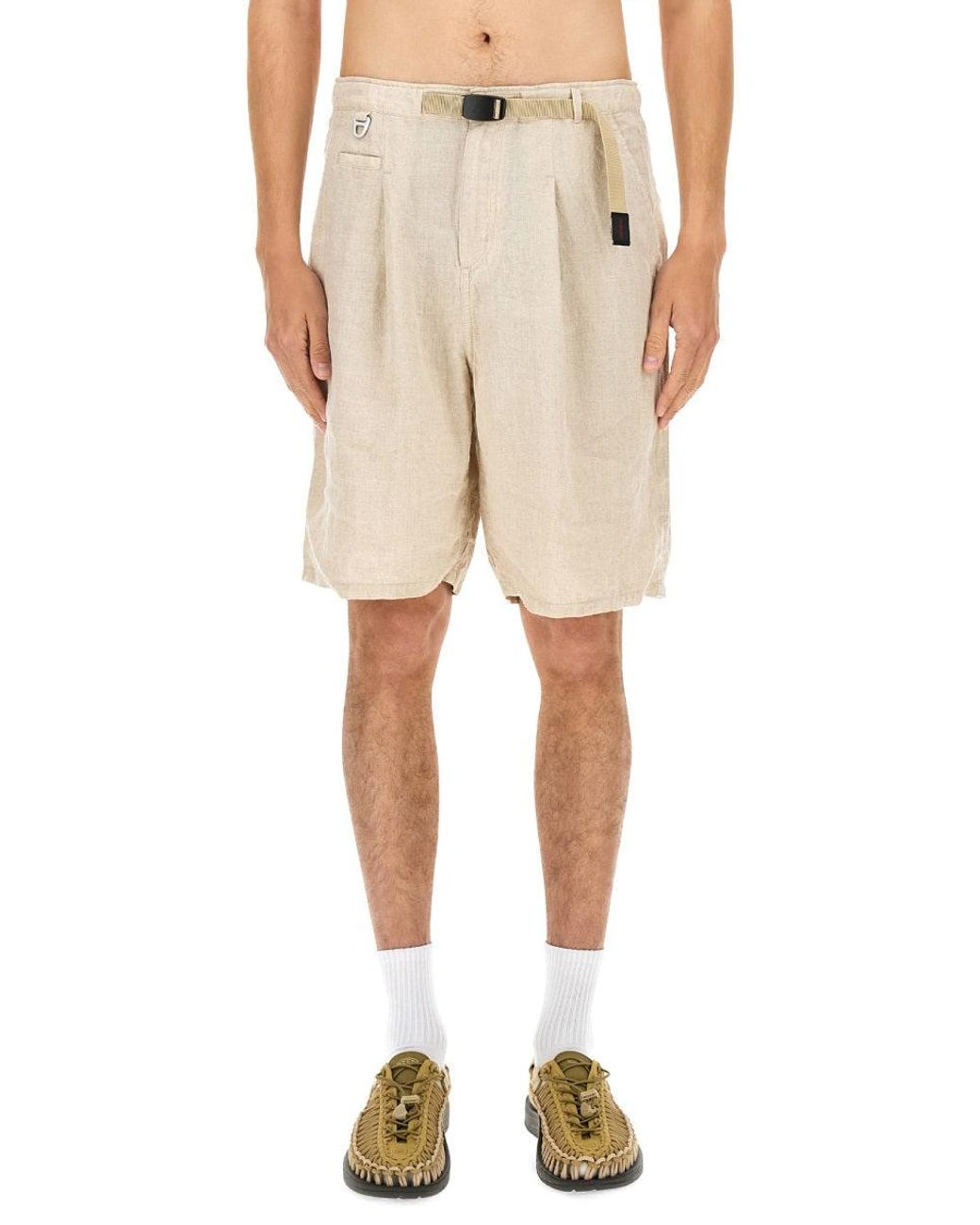 Undercover Natural Linen Shorts