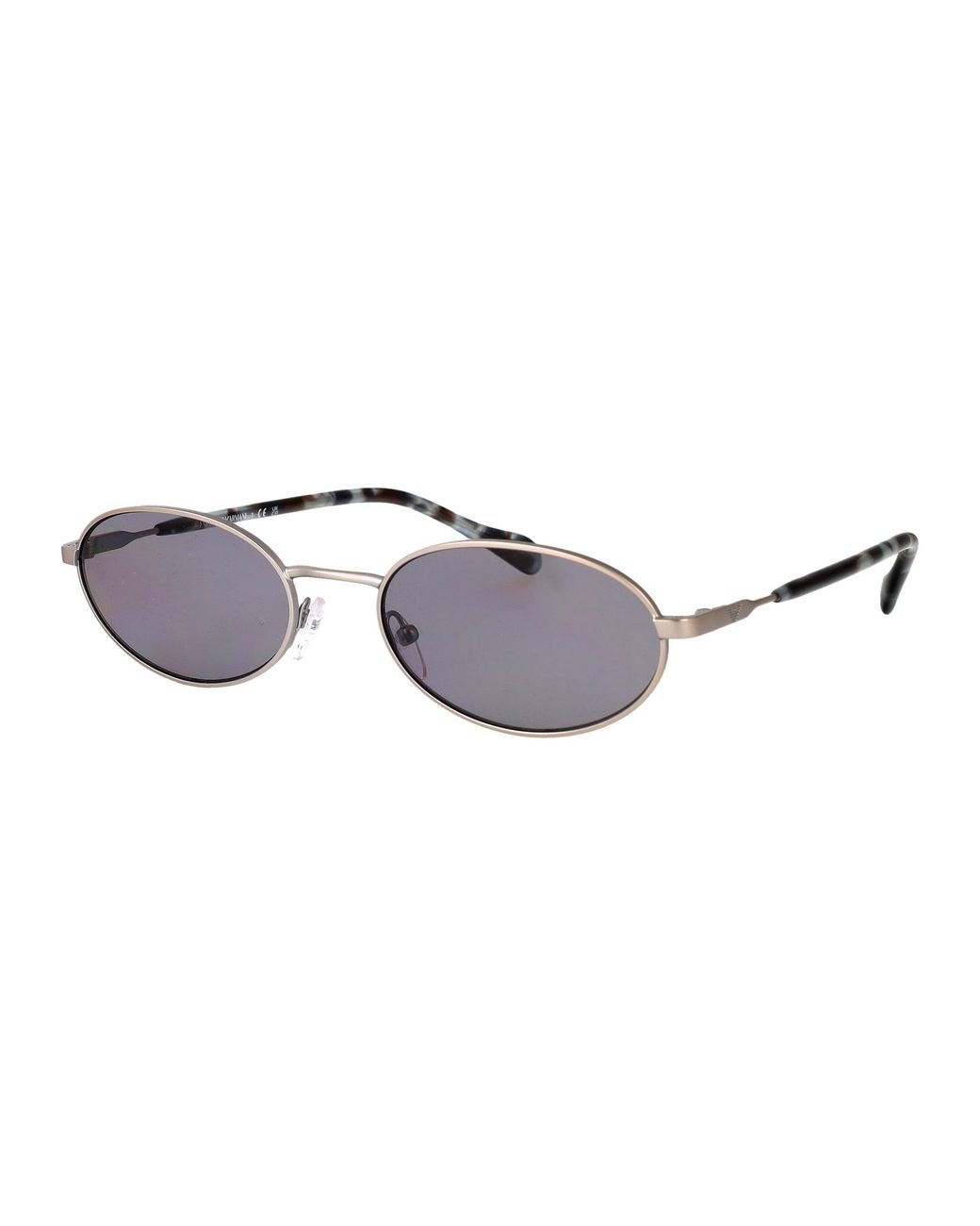 Emporio Armani Metallic Oval Sunglasses 0 Ea2175 3015/1