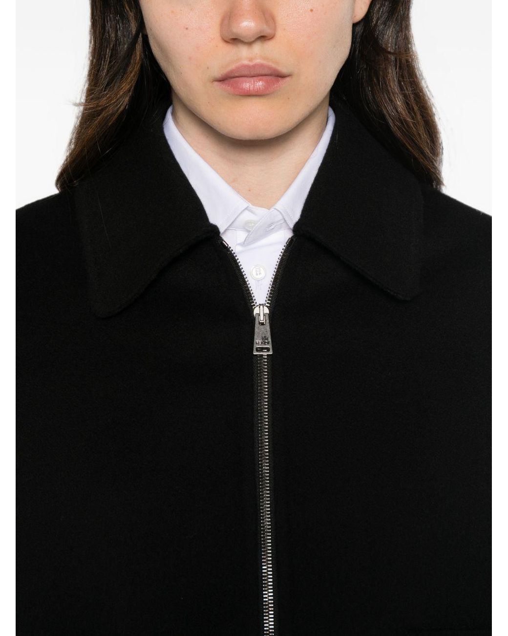 Fendi Black Ff Wool Blouson Jacket