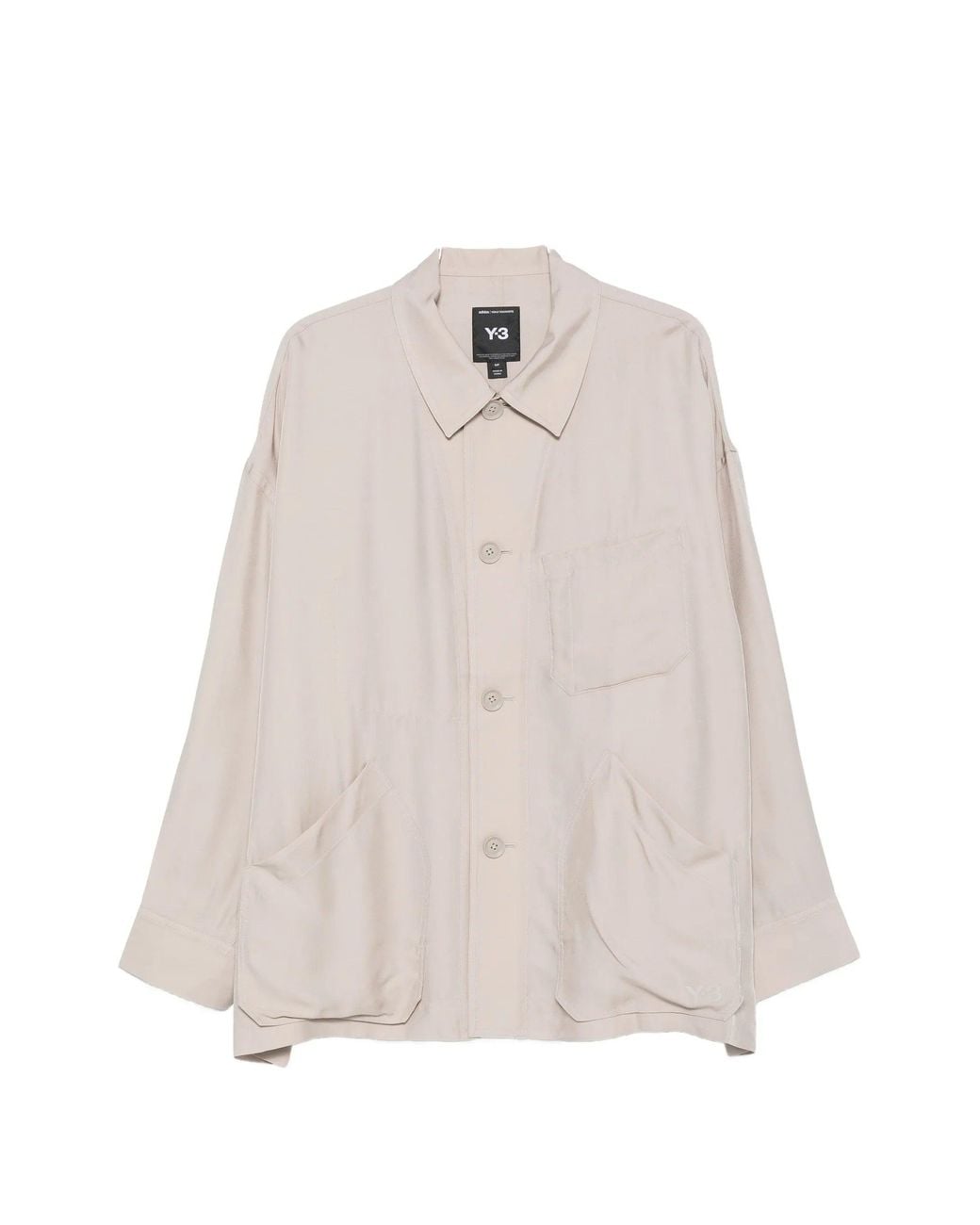 Y-3 White Chore Jkt/Shrt