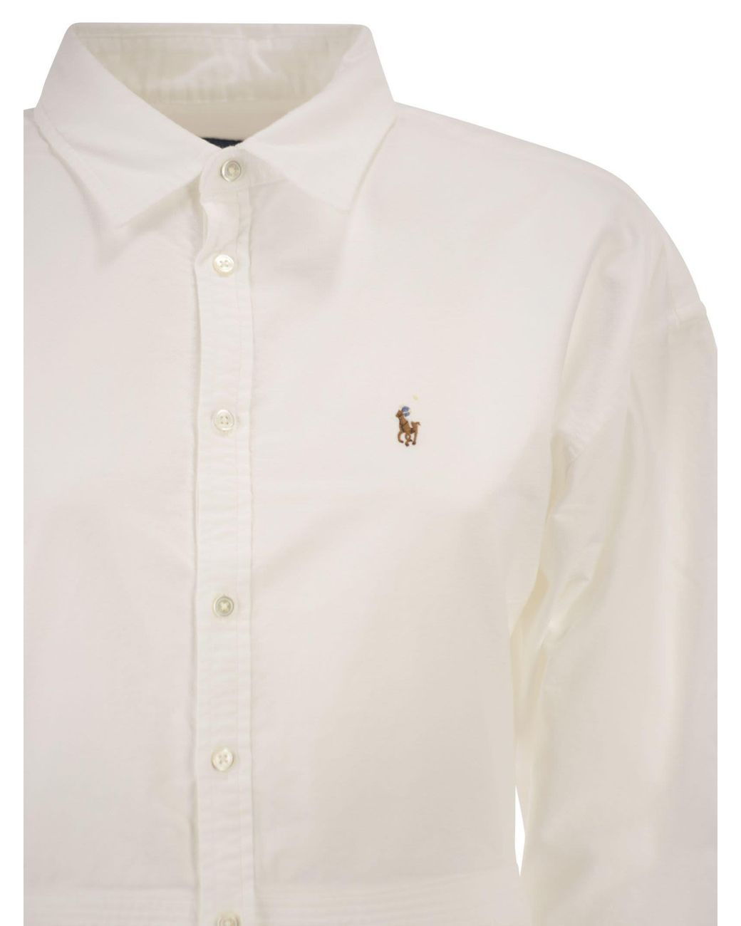 Polo Ralph Lauren White Oxford Cotton Shirt Dress