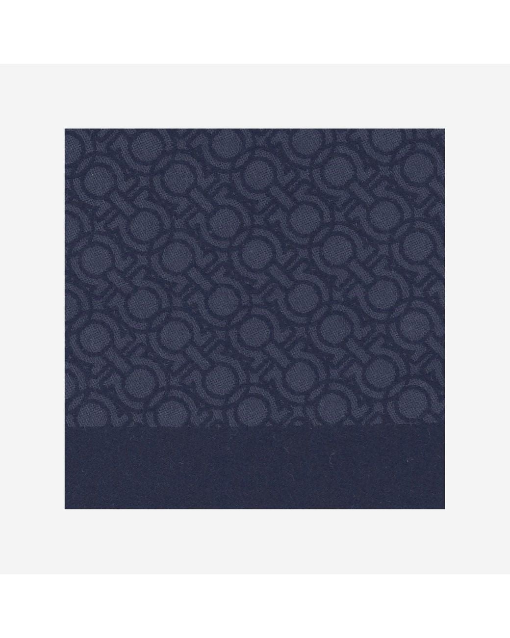 Ferragamo Blue Wool Scarf for men