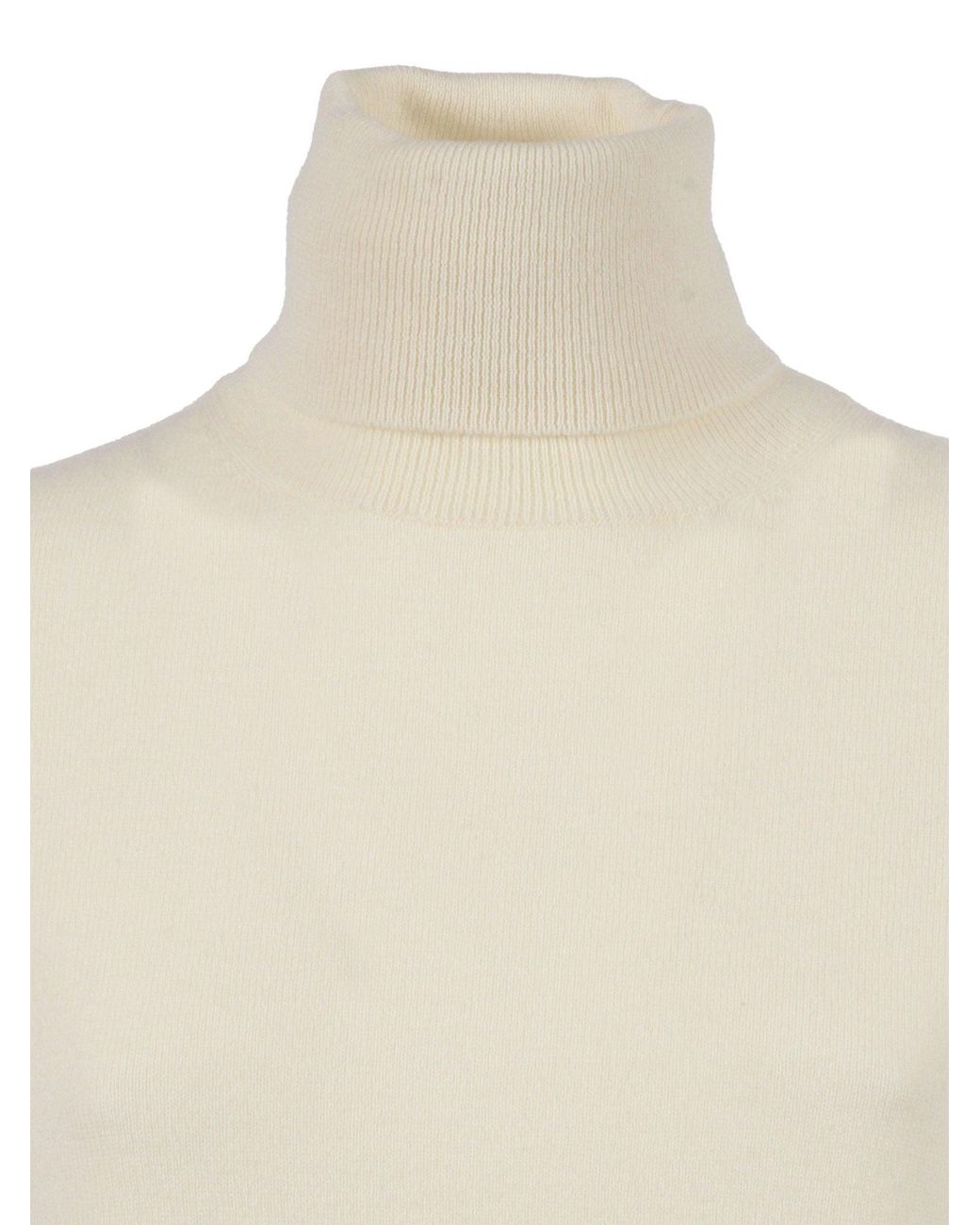 Kangra Cashmere White Dolcevita Seamless Regular Fit