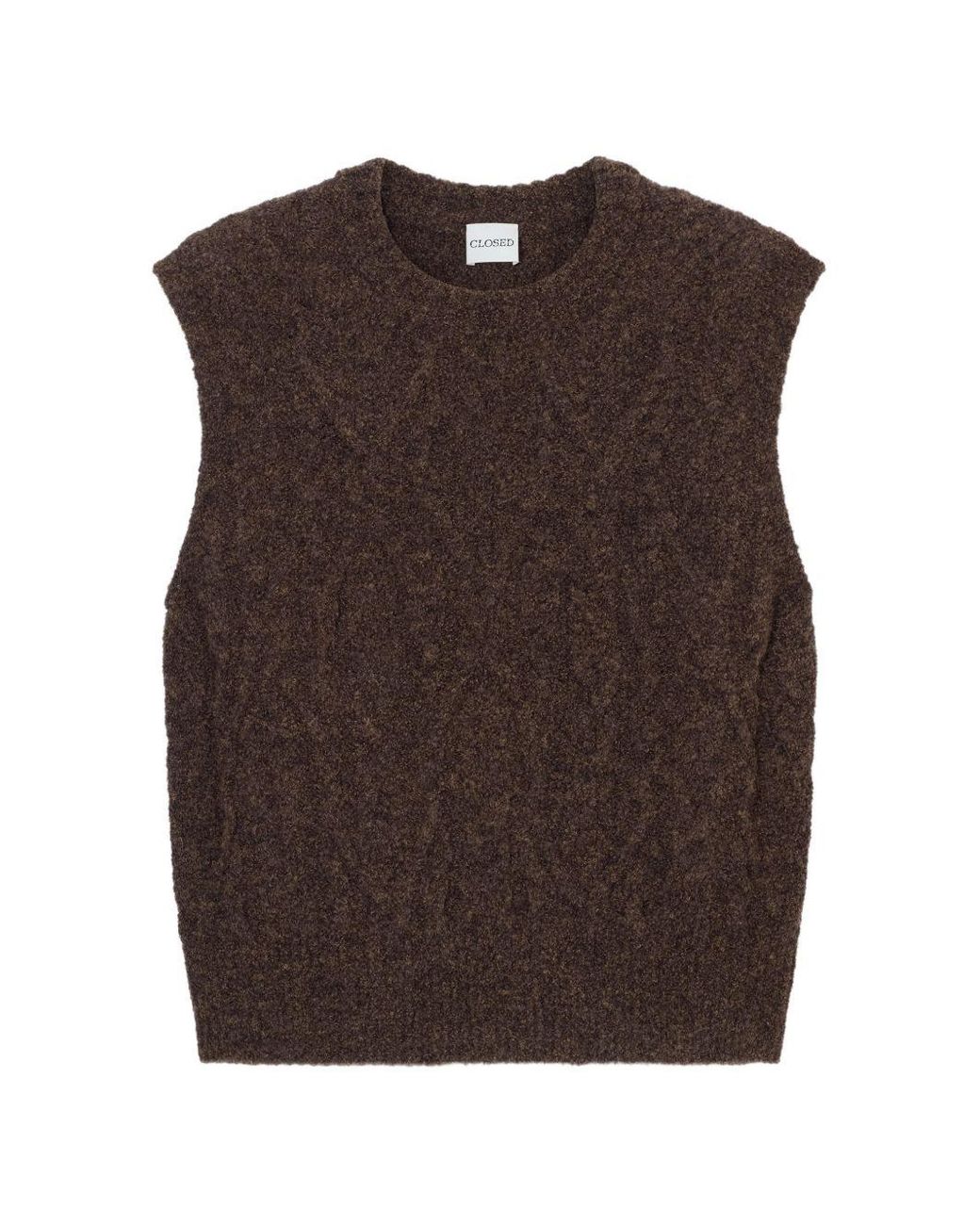 Closed Brown Wool Blend Vest