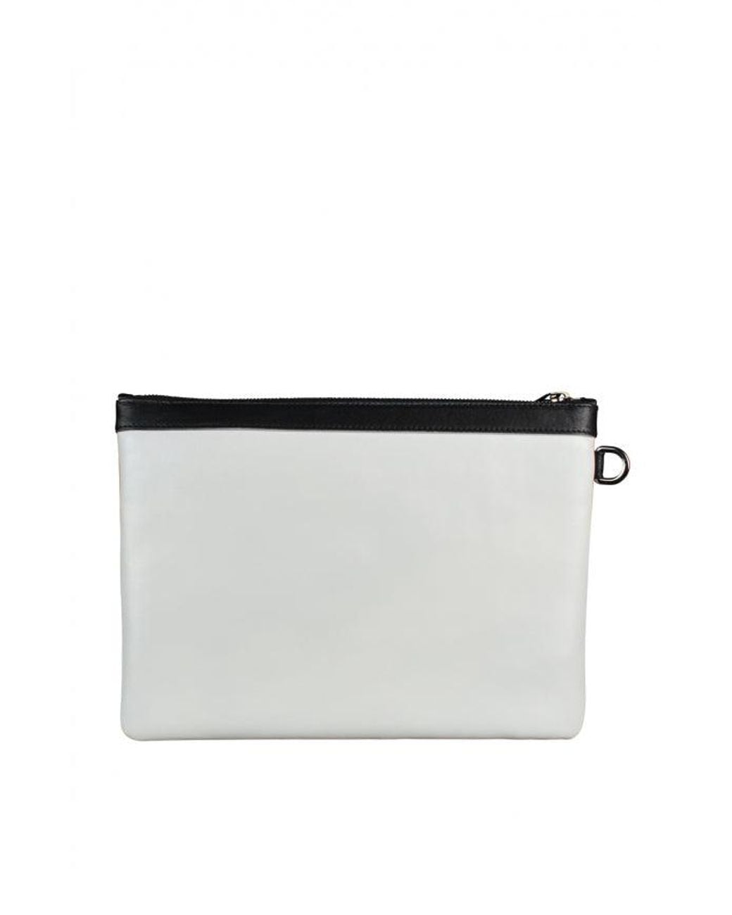 Jimmy Choo White Derek Clutch Bag