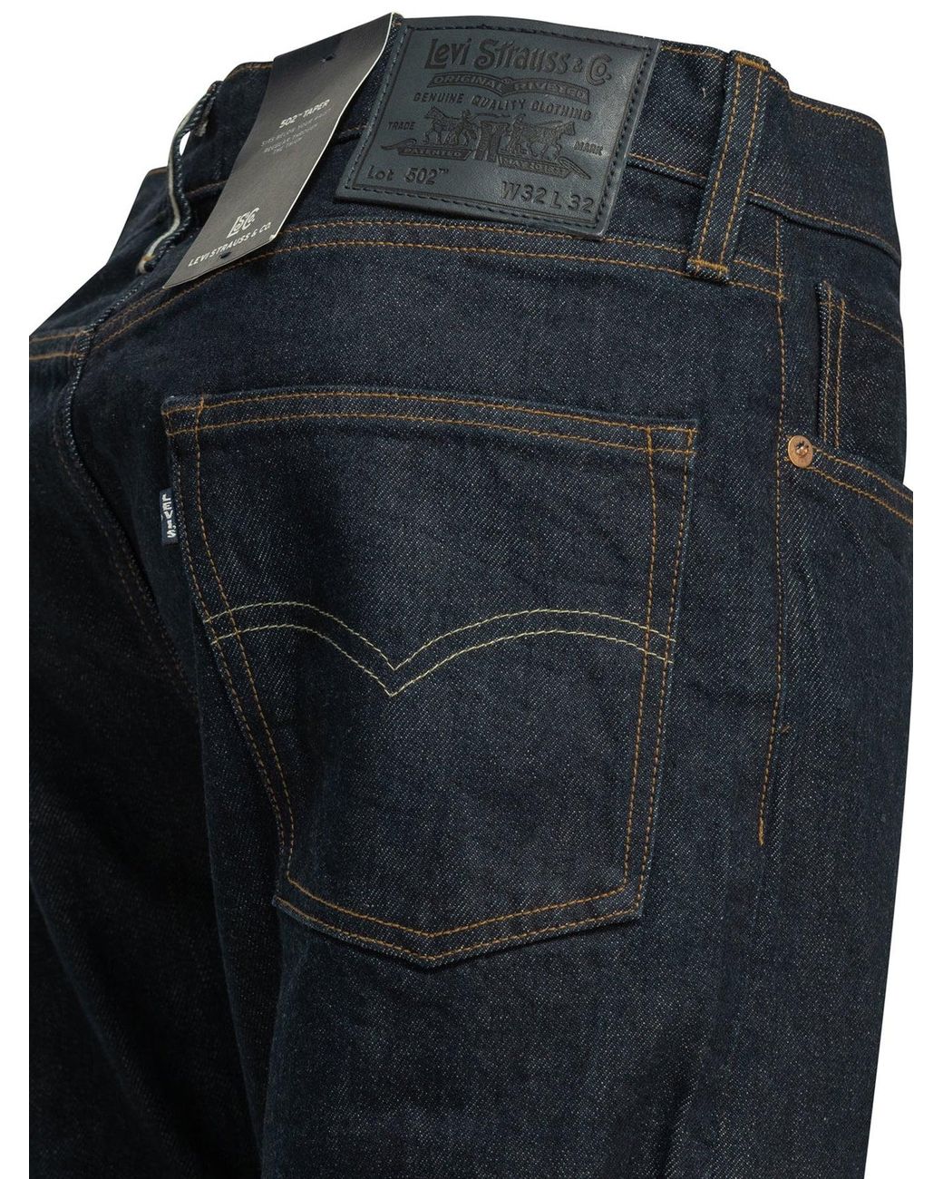 Levi's Blue "502 Straight Leg Jeans for men